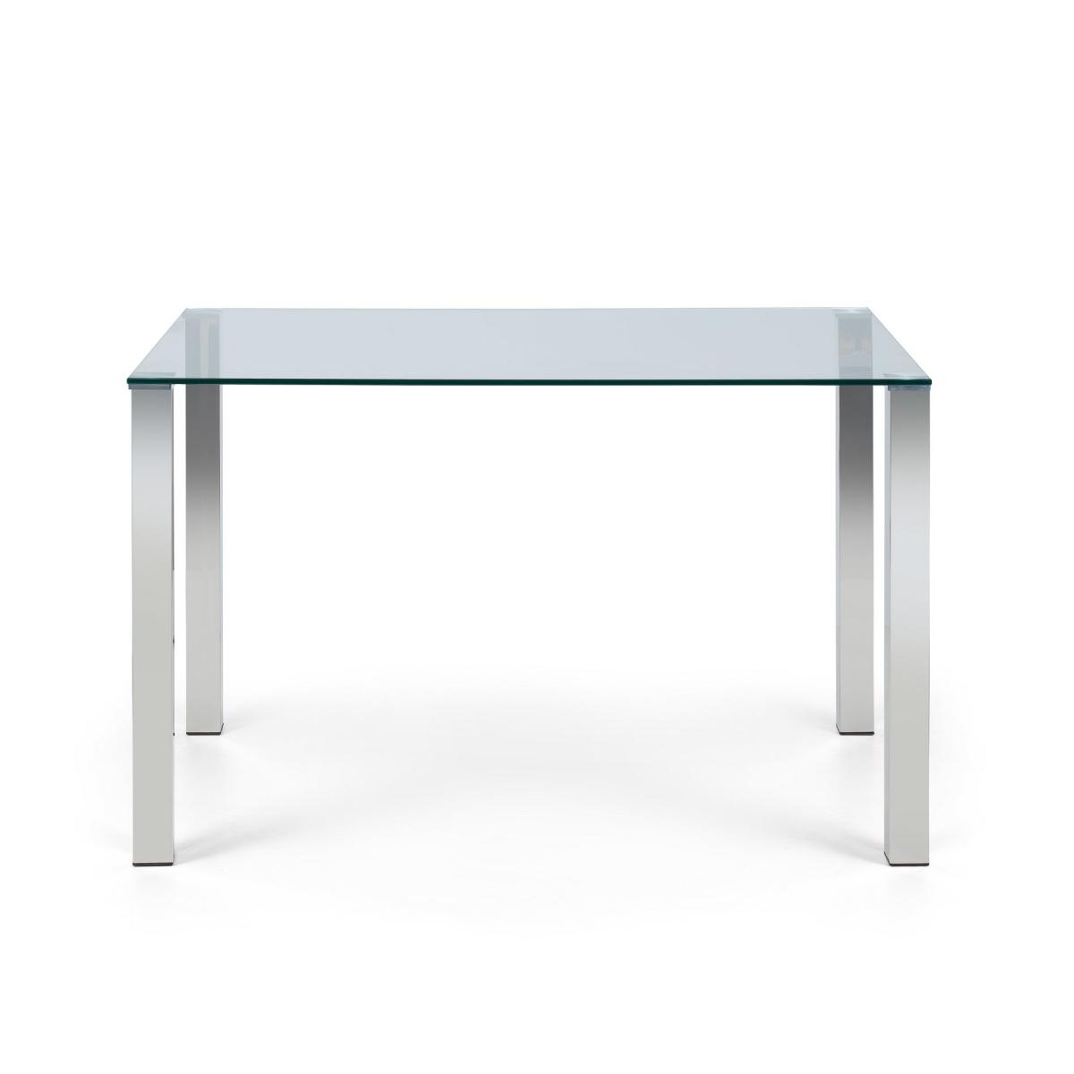 Enzo Rectangular Glass Dining Table Grey – image 3