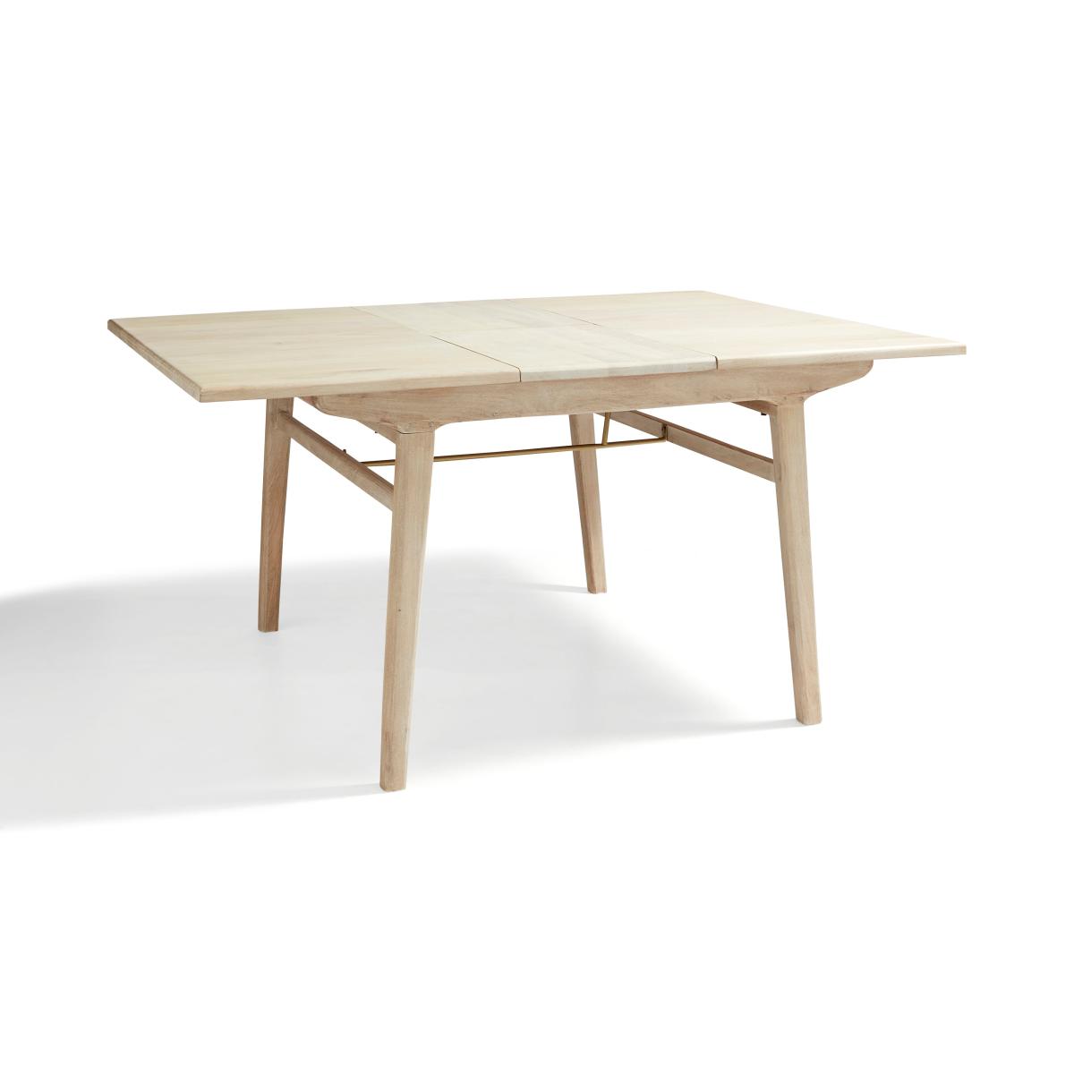 Laila Square Mango Wood Extendable Dining Table Off-White – image 8