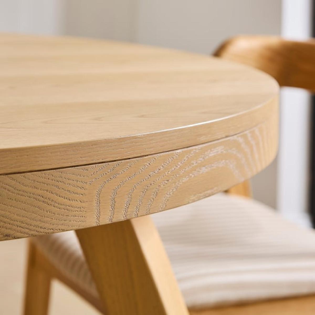 Judah Extendable 4 to 6 Seater Round to Oval Dining Table – image 3