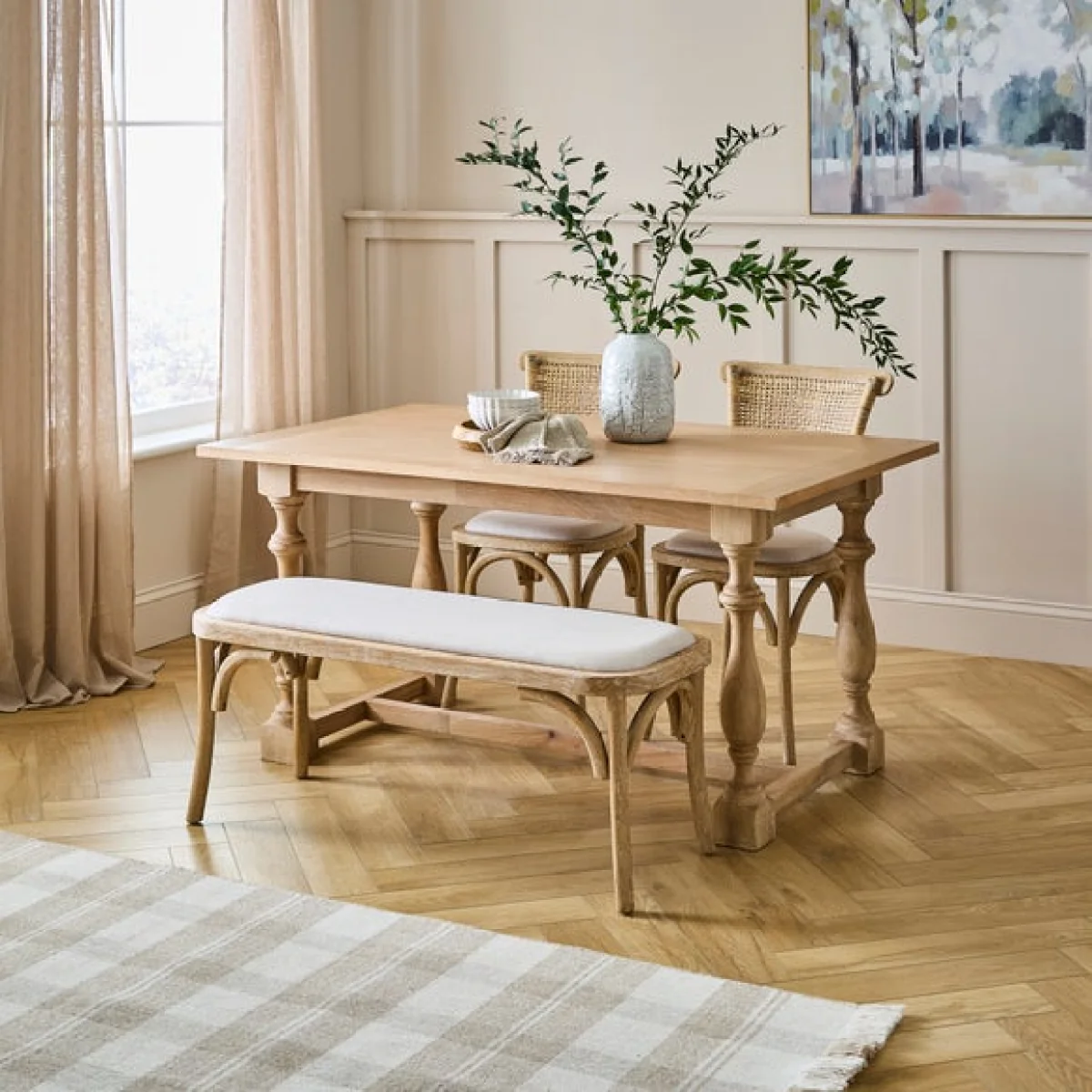 Bridget 4 Seater Compact Dining Table, Mango Wood – image 1