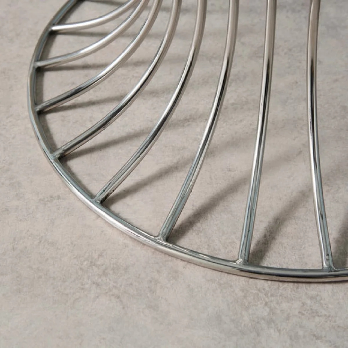 Yinka Ilori Trumpet Round Glass Top Metal Dining Table – image 3