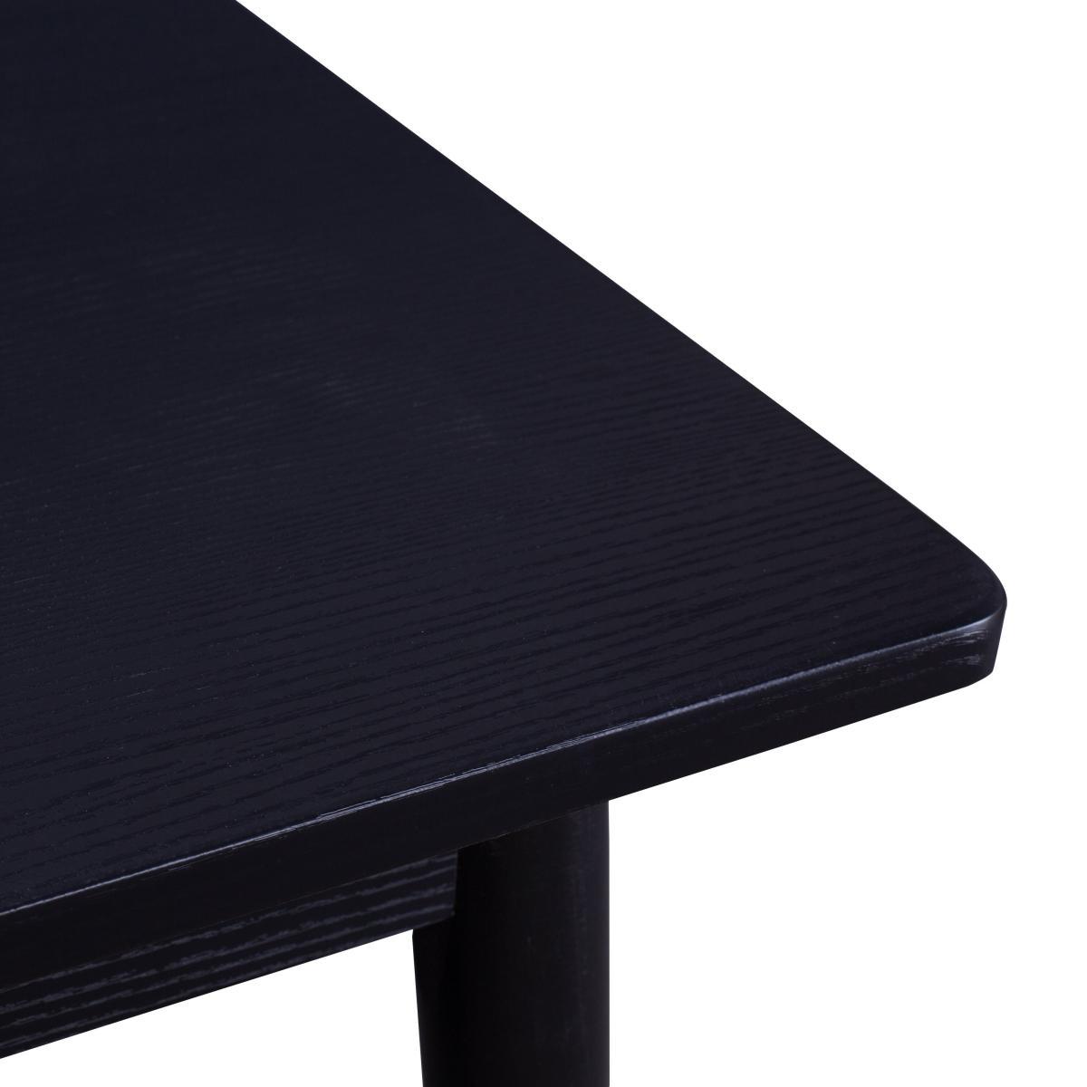 Leo Rectangular Dining Table Black – image 4