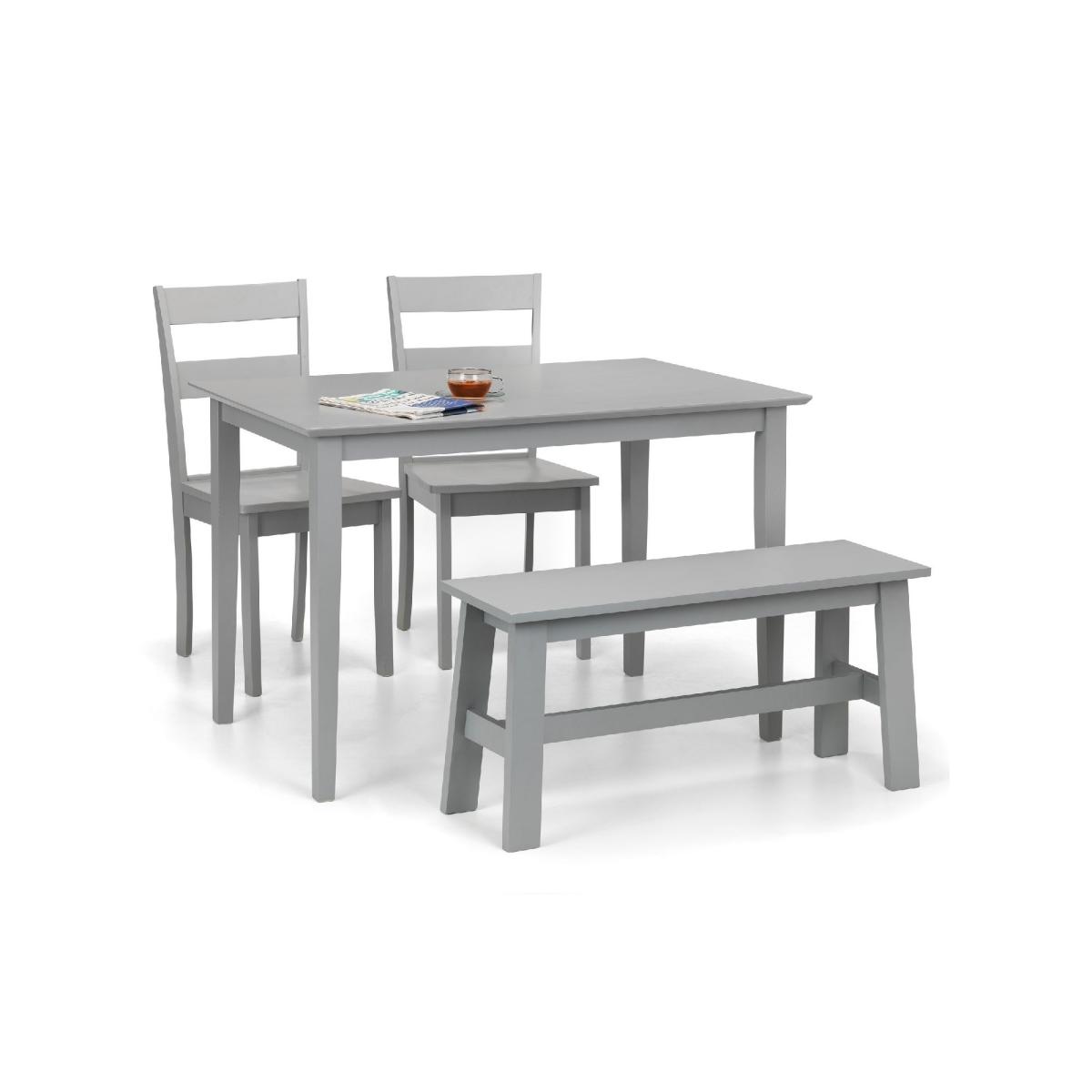 Kobe Compact Rectangular Dining Table Grey Grey – image 3