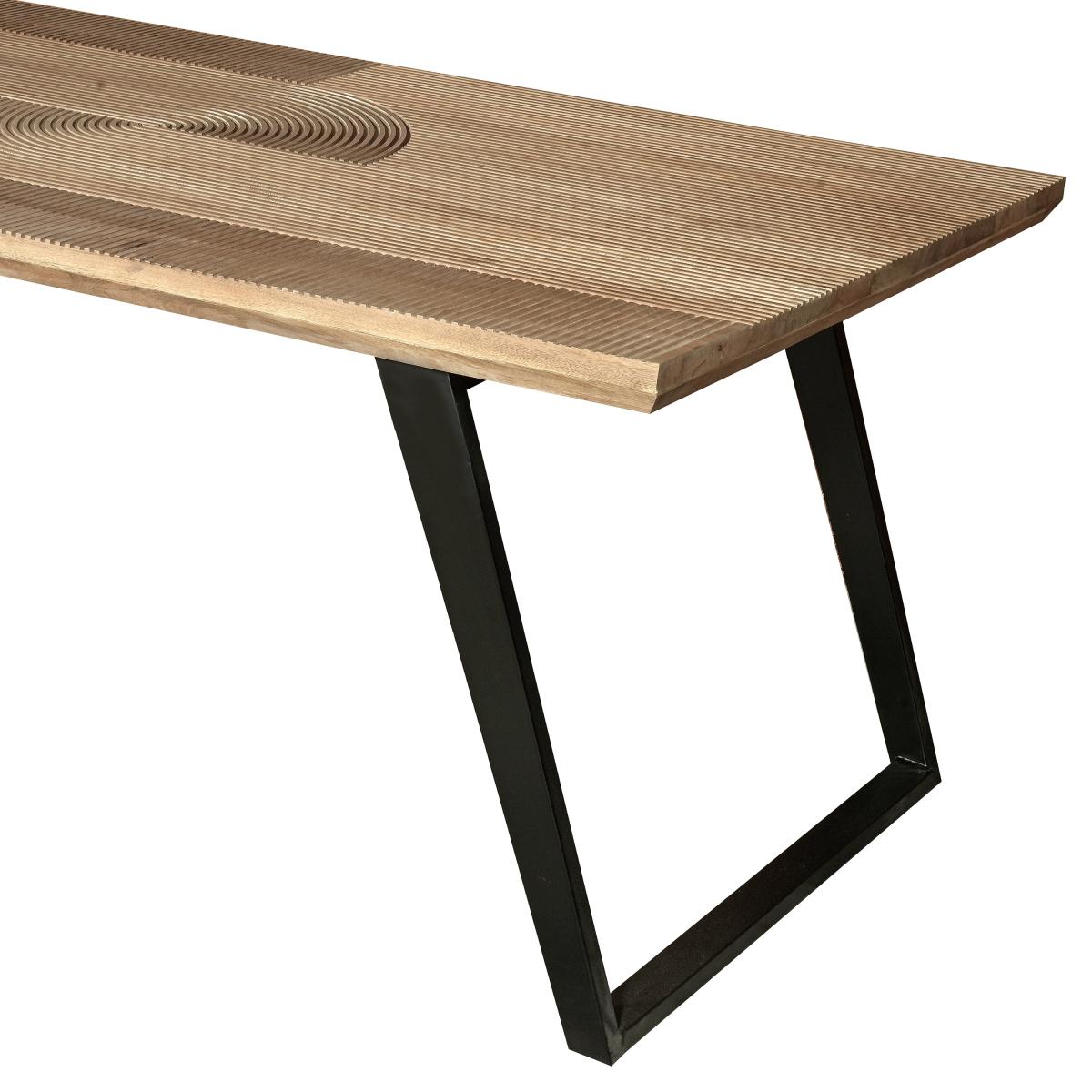 Indus Valley Iconic 6 Seater Dining Table Clear – image 3