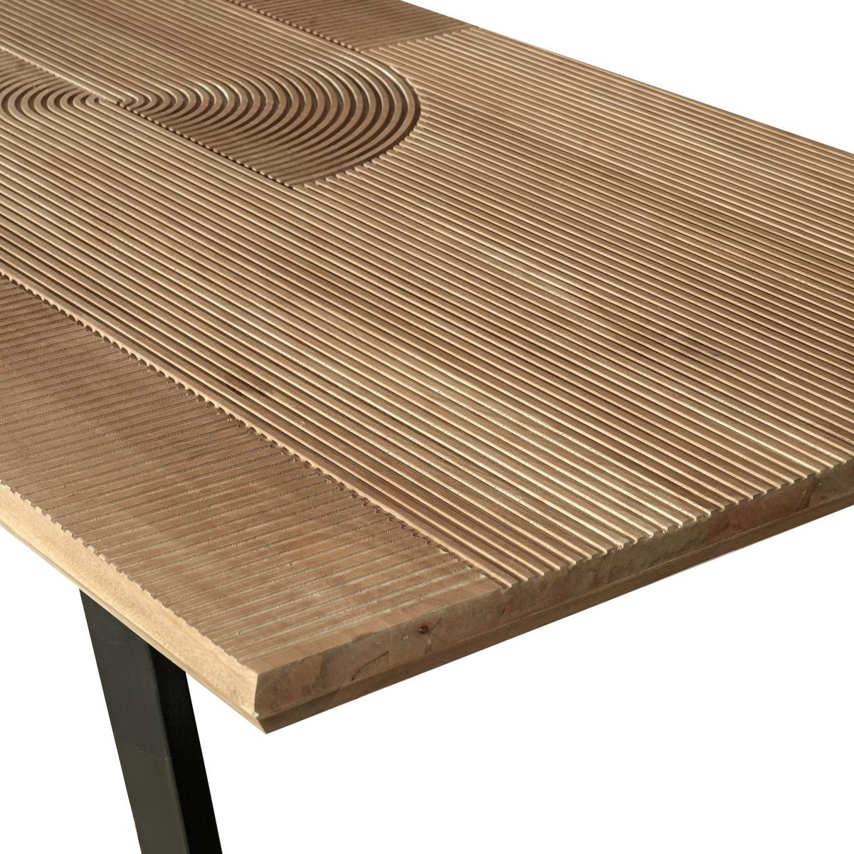 Indus Valley Iconic 6 Seater Dining Table Clear – image 4
