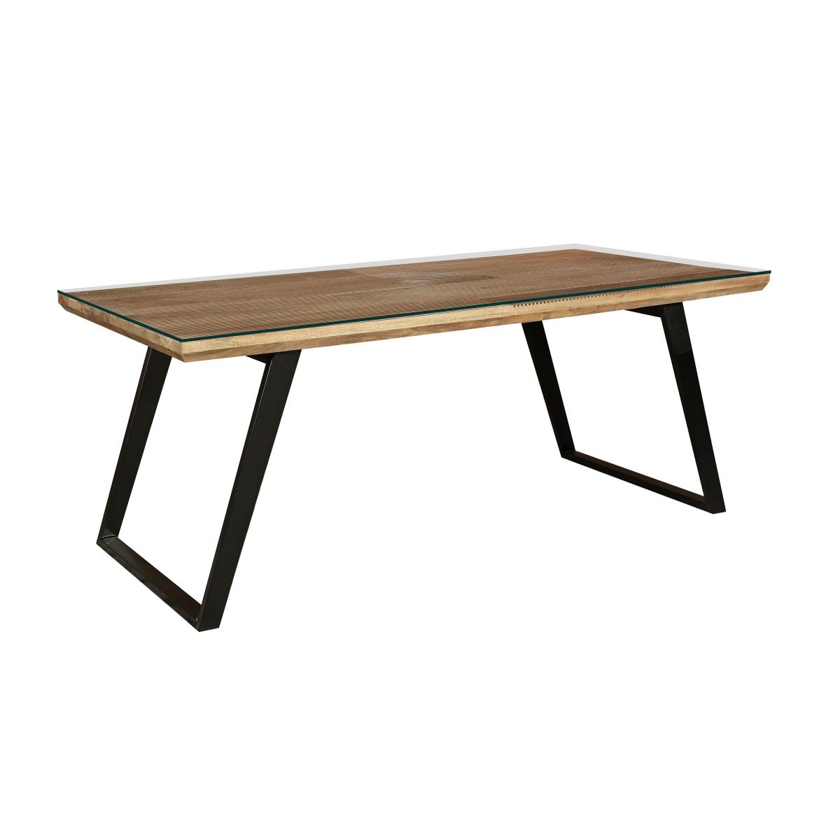 Indus Valley Iconic 6 Seater Dining Table Clear – image 5