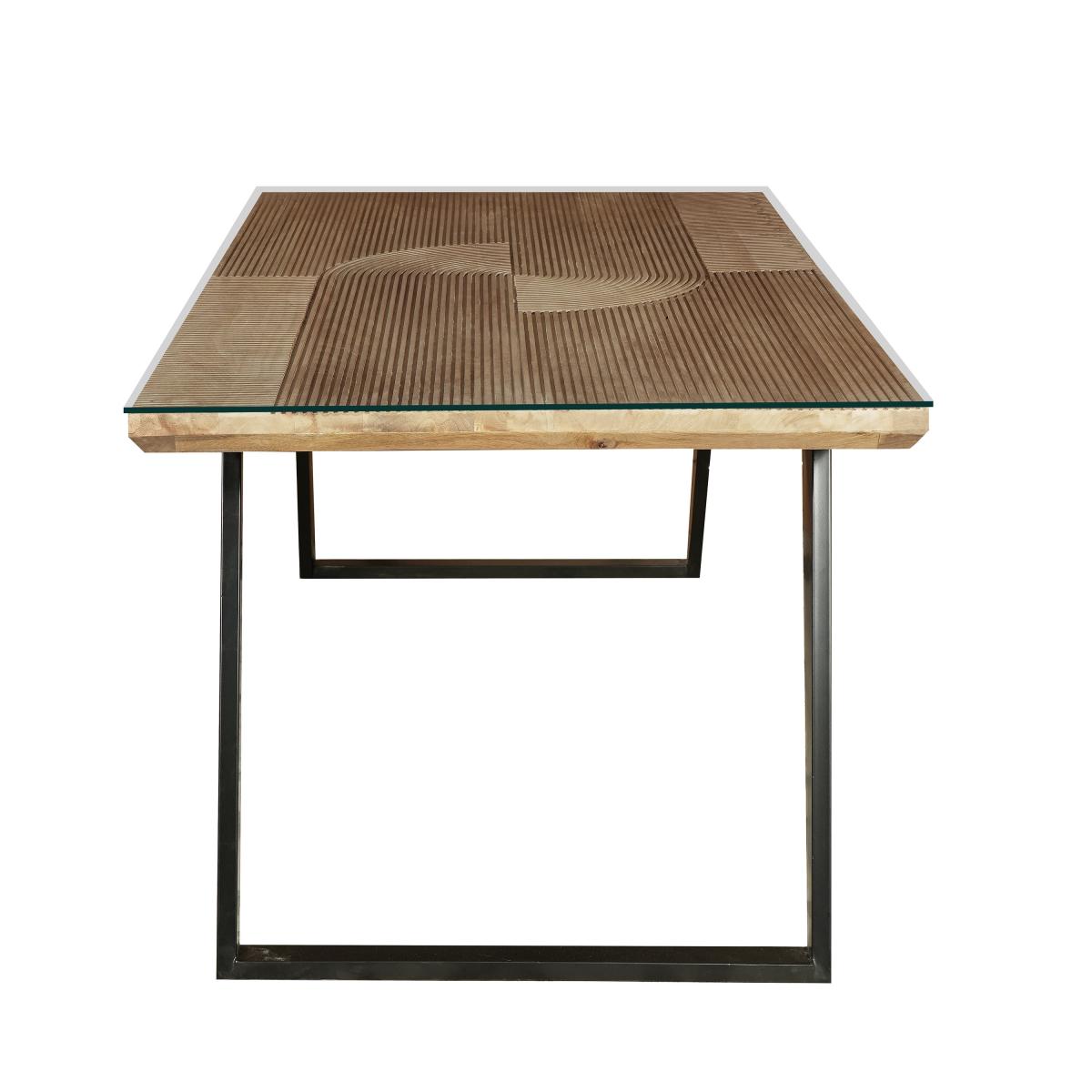 Indus Valley Iconic 6 Seater Dining Table Clear – image 6