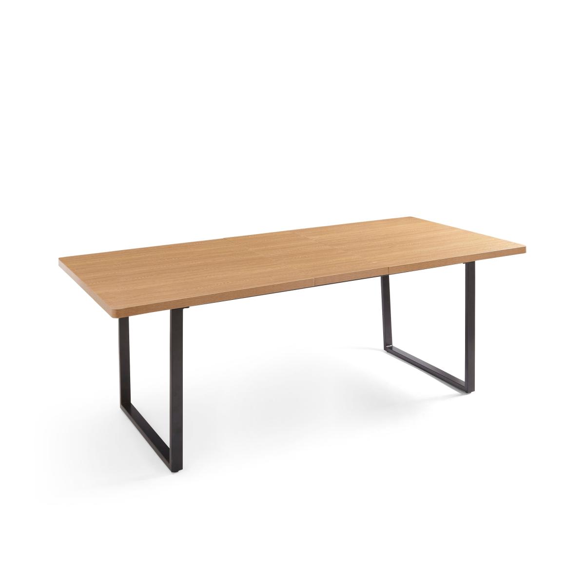 Vixen Rectangle Extending Dining Table, 180cm to 220cm Oak Effect Oak (Brown) – image 5