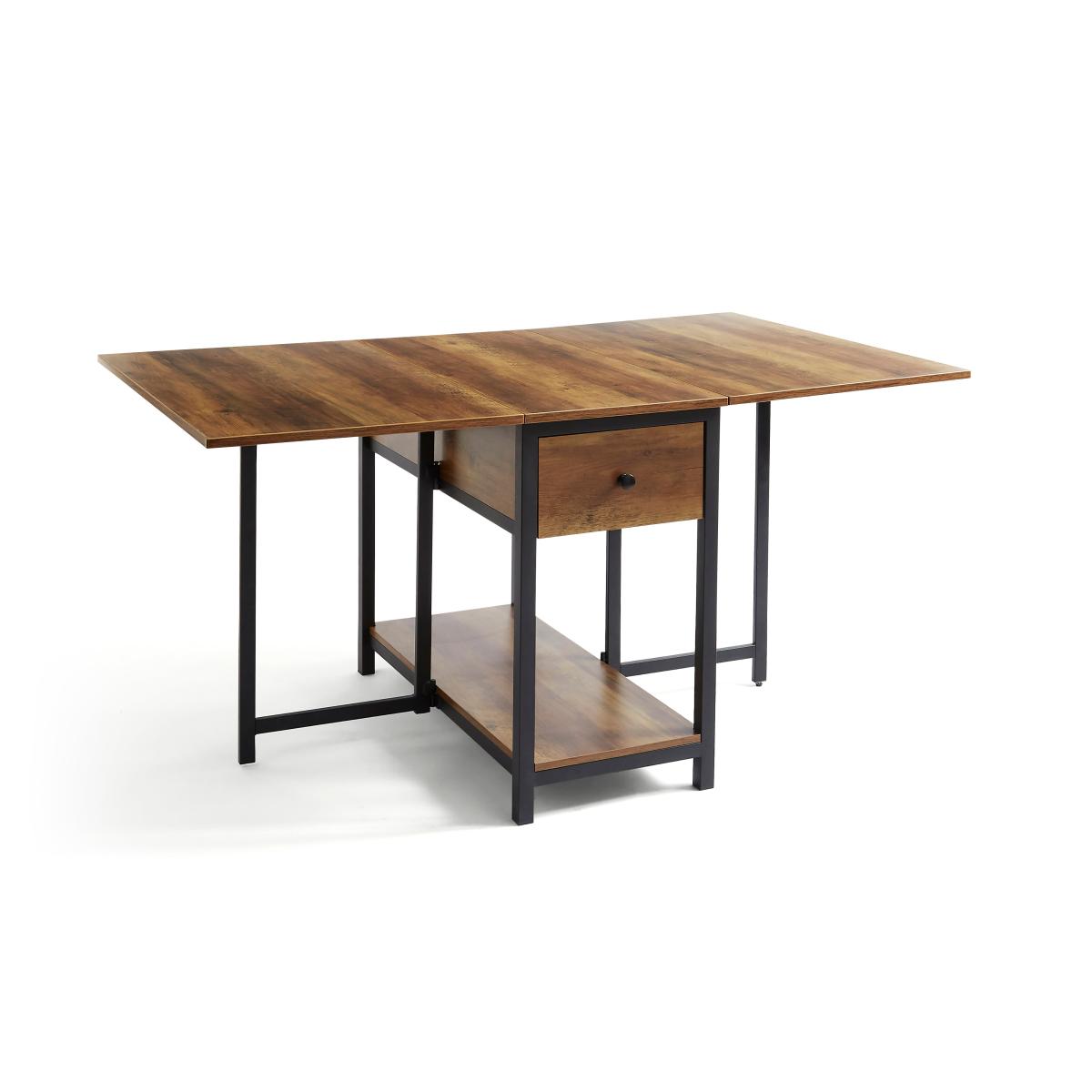 Fulton Drop Leaf Dining Table Dark Wood (Brown) – image 7