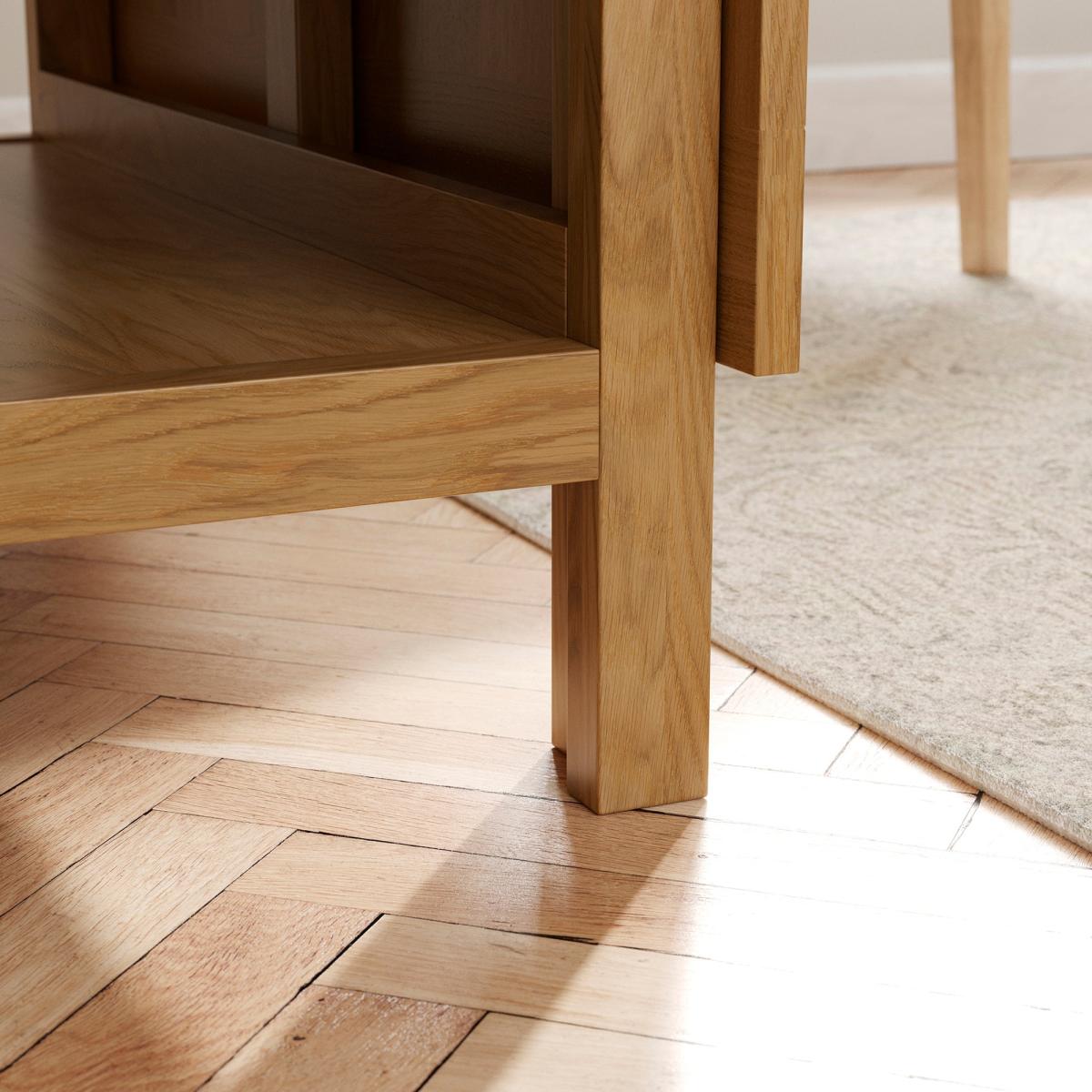 Clifford 2-4 Seater Drop Leaf Dining Table, Oak Oak – image 3