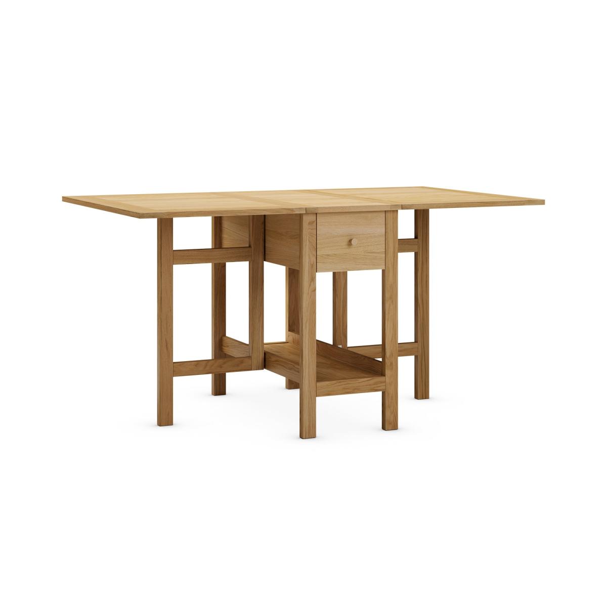 Clifford 2-4 Seater Drop Leaf Dining Table, Oak Oak – image 5
