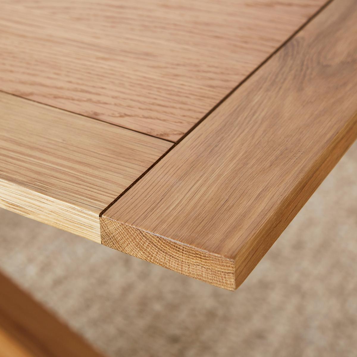 Xavi 10 Seater Rectangular Extendable Dining Table, Oak Oak – image 6
