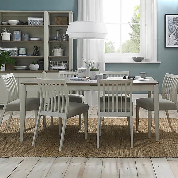 Bergen 6-8 Seater Extendable Dining Table Grey