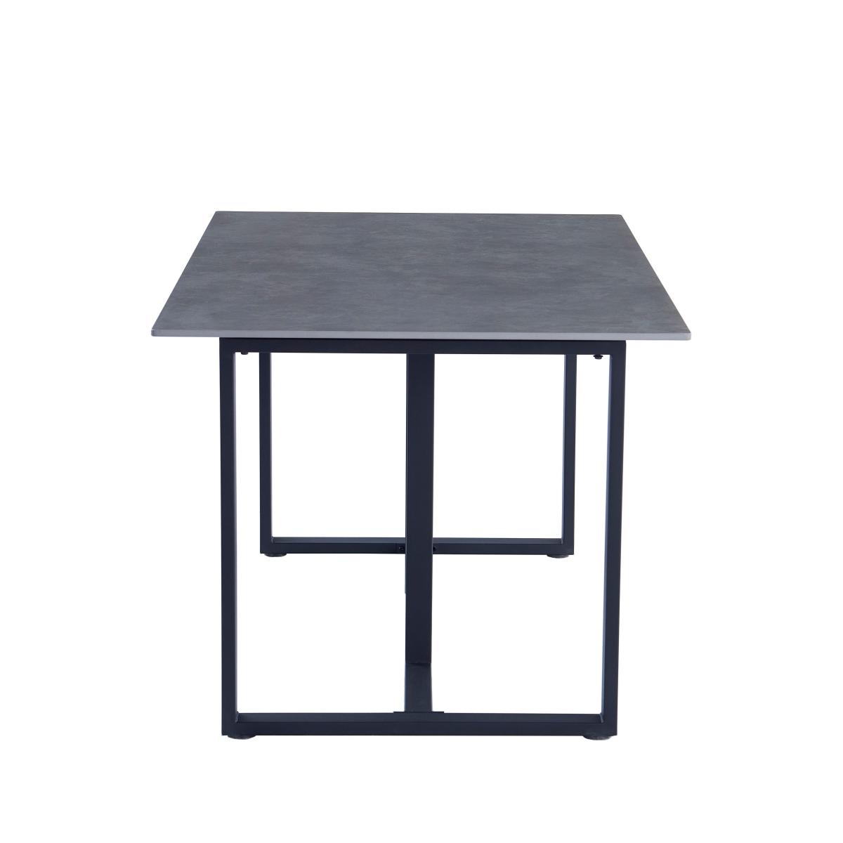 Cillian Rectangular 4 Seater Dining Table Sintered Stone Grey – image 2