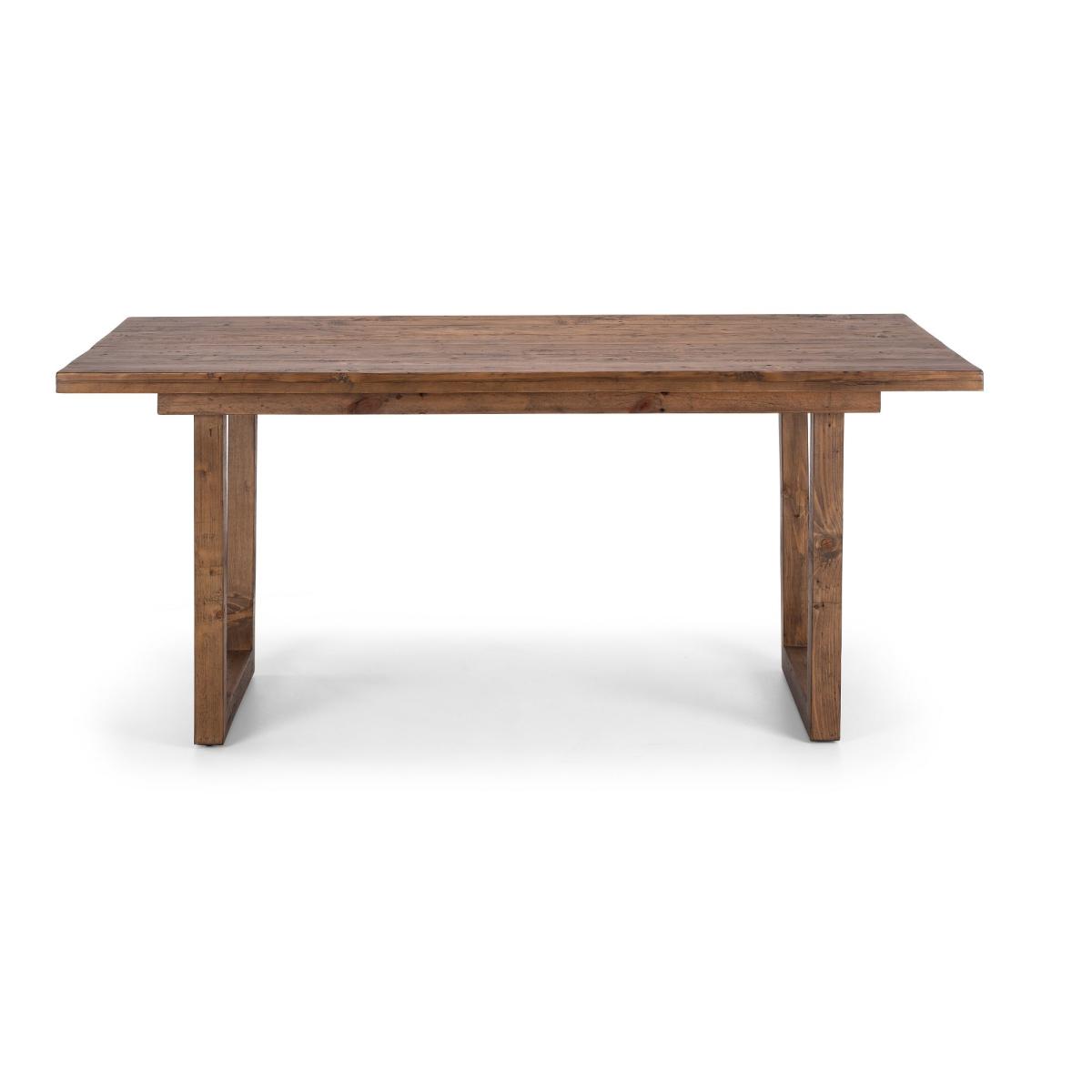 Woburn 4 Seater Dining Table, Pine Brown – image 4