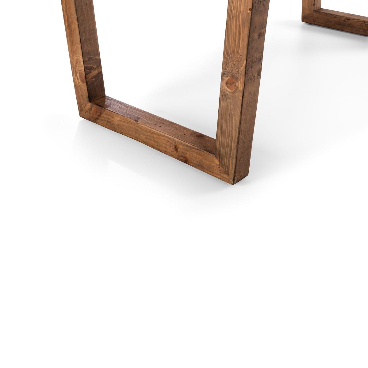 Woburn 4 Seater Dining Table, Pine Brown – image 7