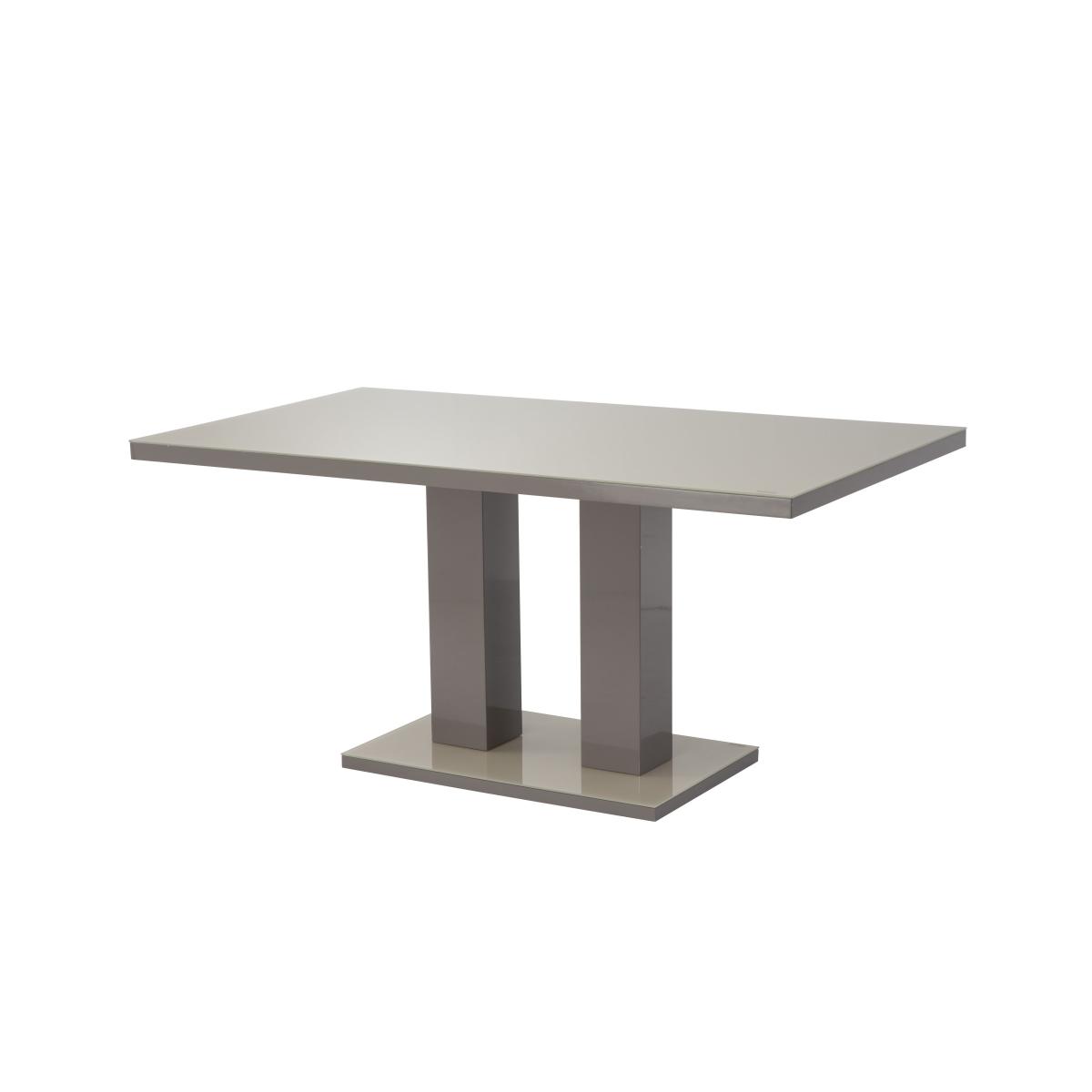 Riley 6 Seater Dining Table Brown – image 2