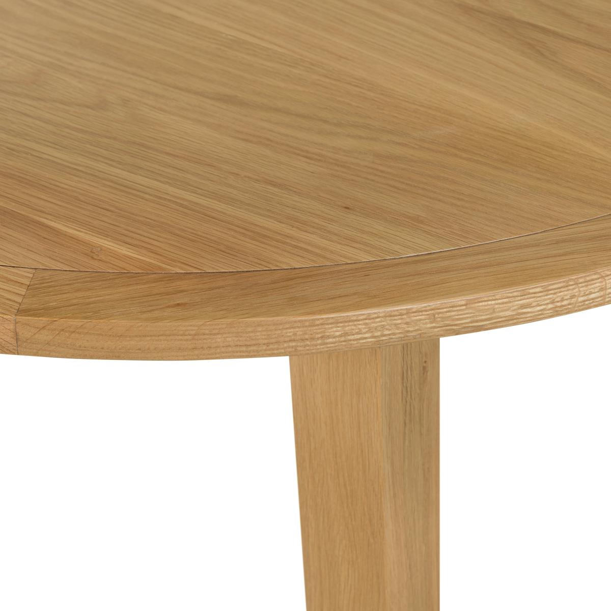 Maddox Round Dining Table Brown – image 4