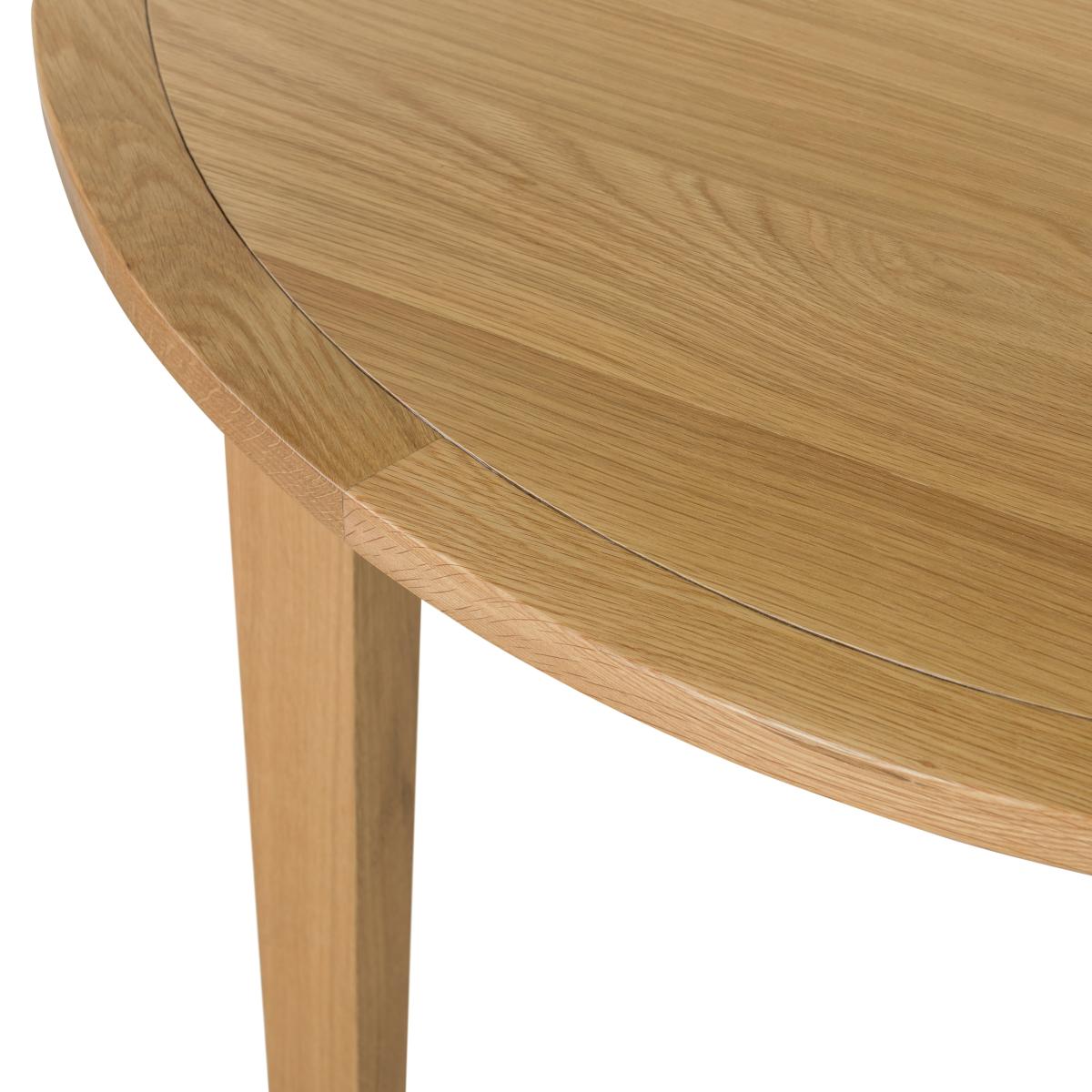 Maddox Round Dining Table Brown – image 5