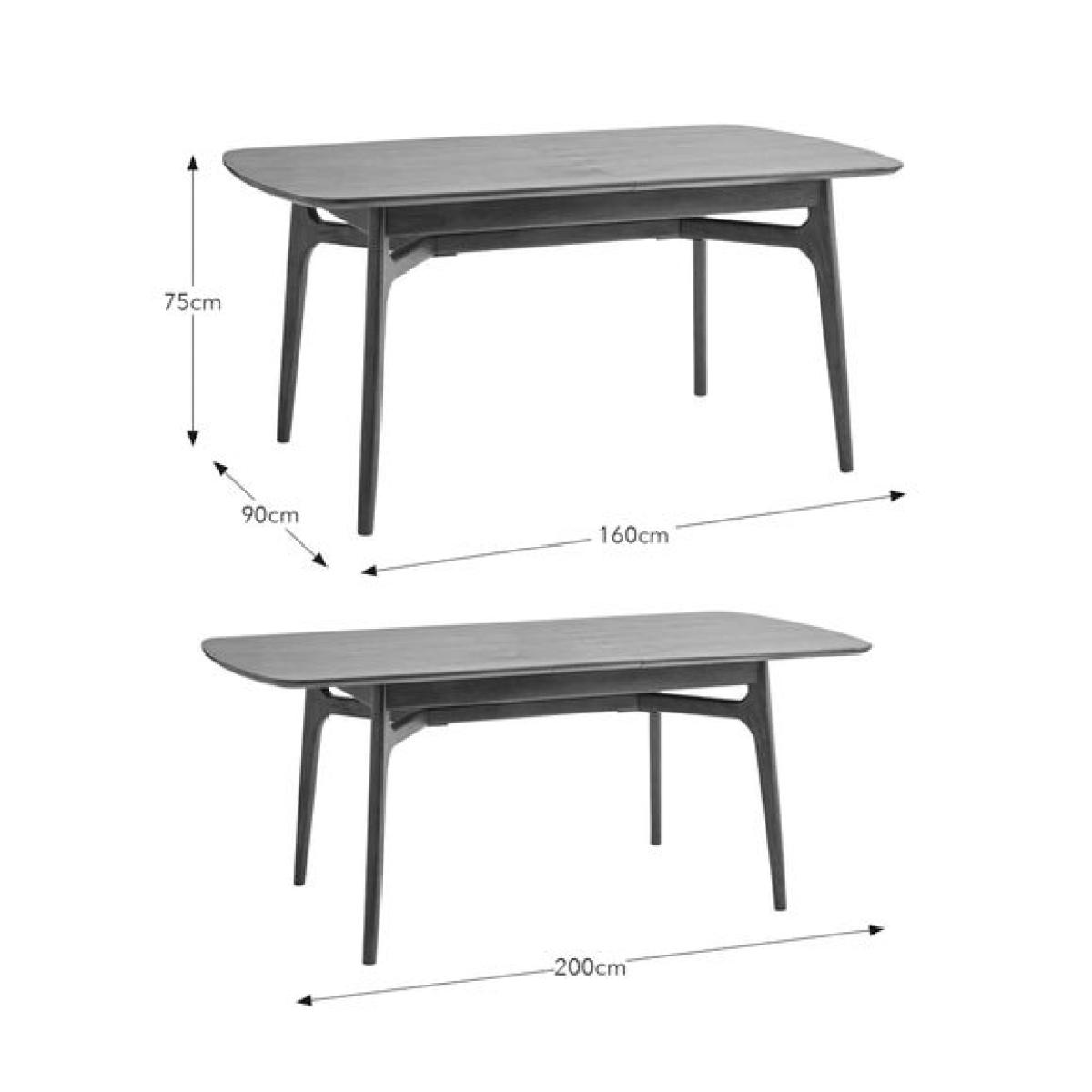 Maxton Rectangular Extendable 6 to 8 Seater Dining Table – image 8