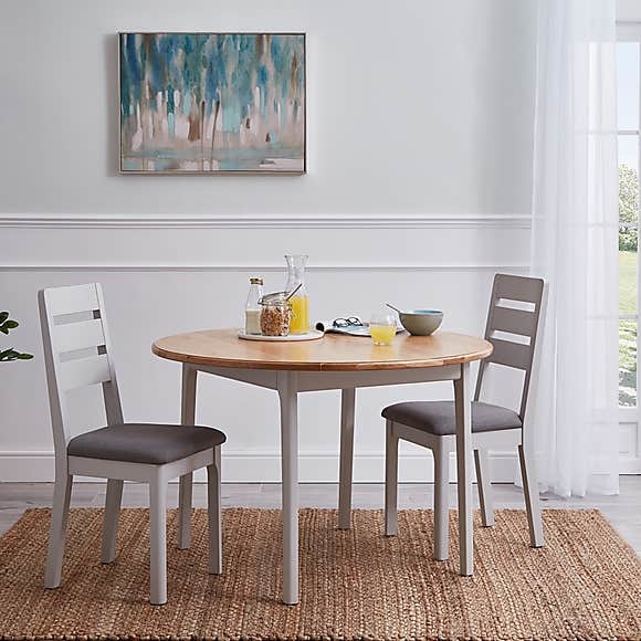 Freya Round Dining Table Grey – image 5