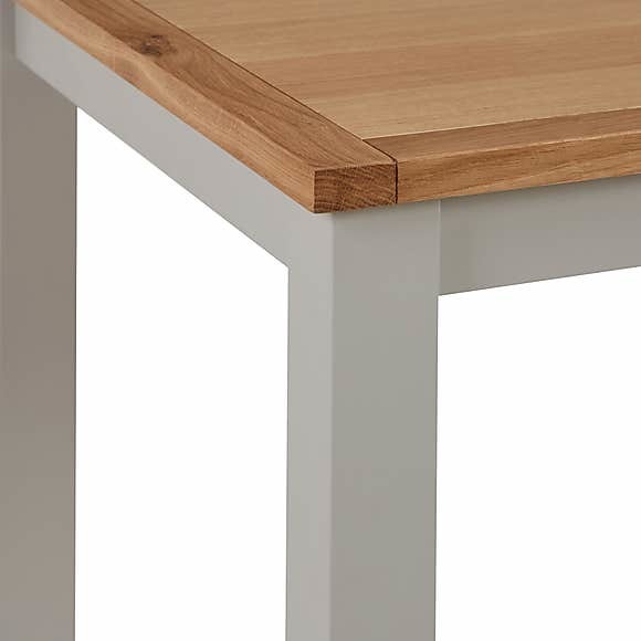 Bromley Grey Dining Table Grey and Brown – image 4