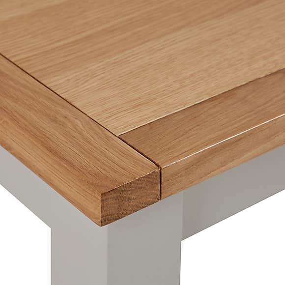 Bromley Grey Dining Table Grey and Brown – image 5