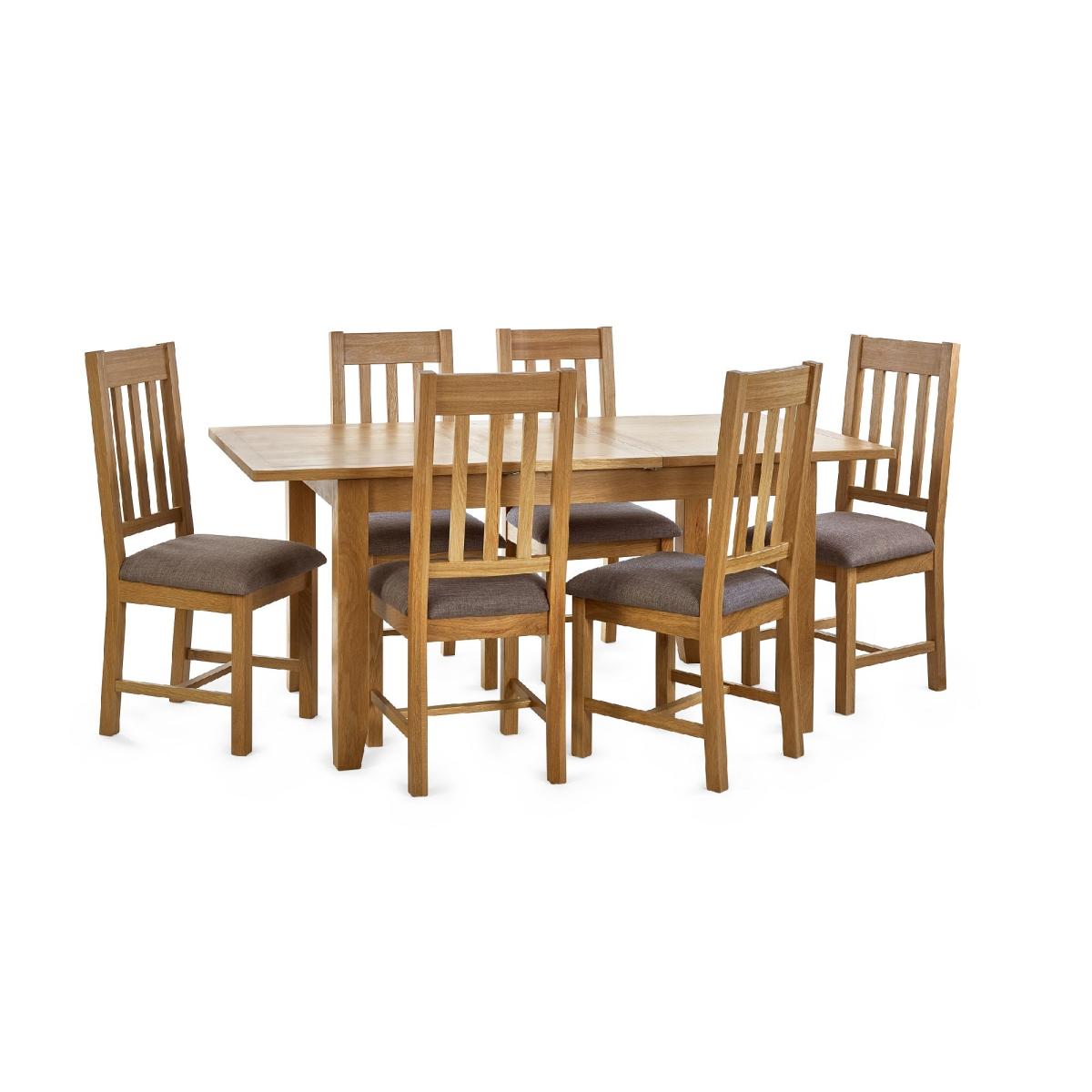 Mallory 4-6 Seater Extendable Dining Table Natural – image 5