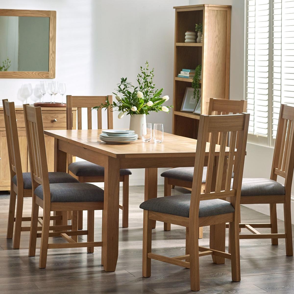 Mallory 4-6 Seater Extendable Dining Table Natural – image 1