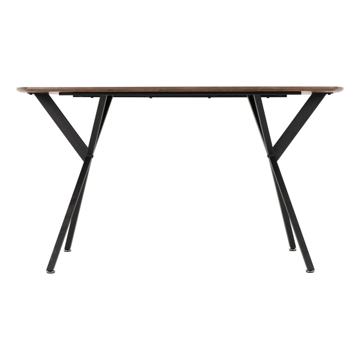 Athens Rectangular Oak Effect Dining Table Brown – image 2