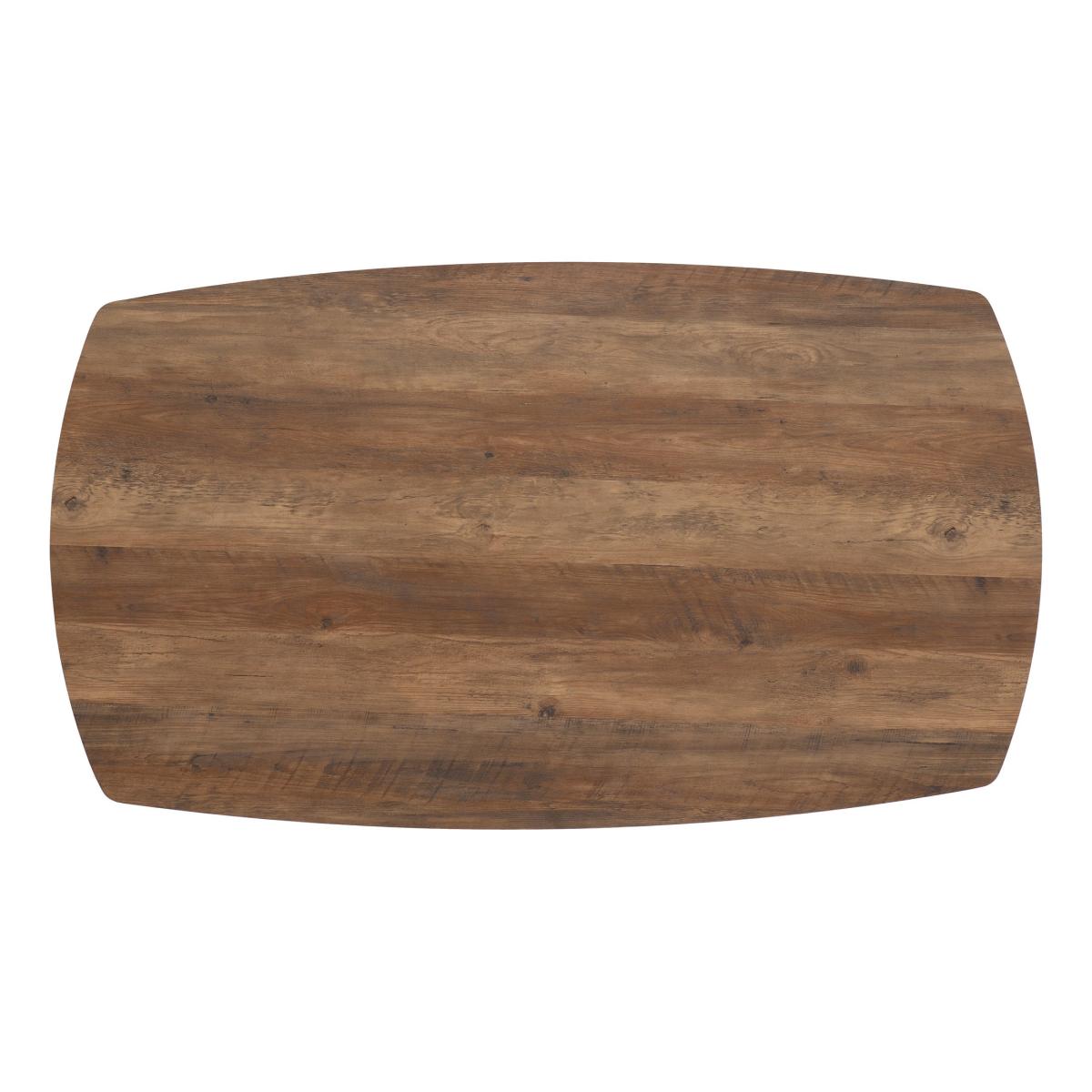 Athens Rectangular Oak Effect Dining Table Brown – image 4