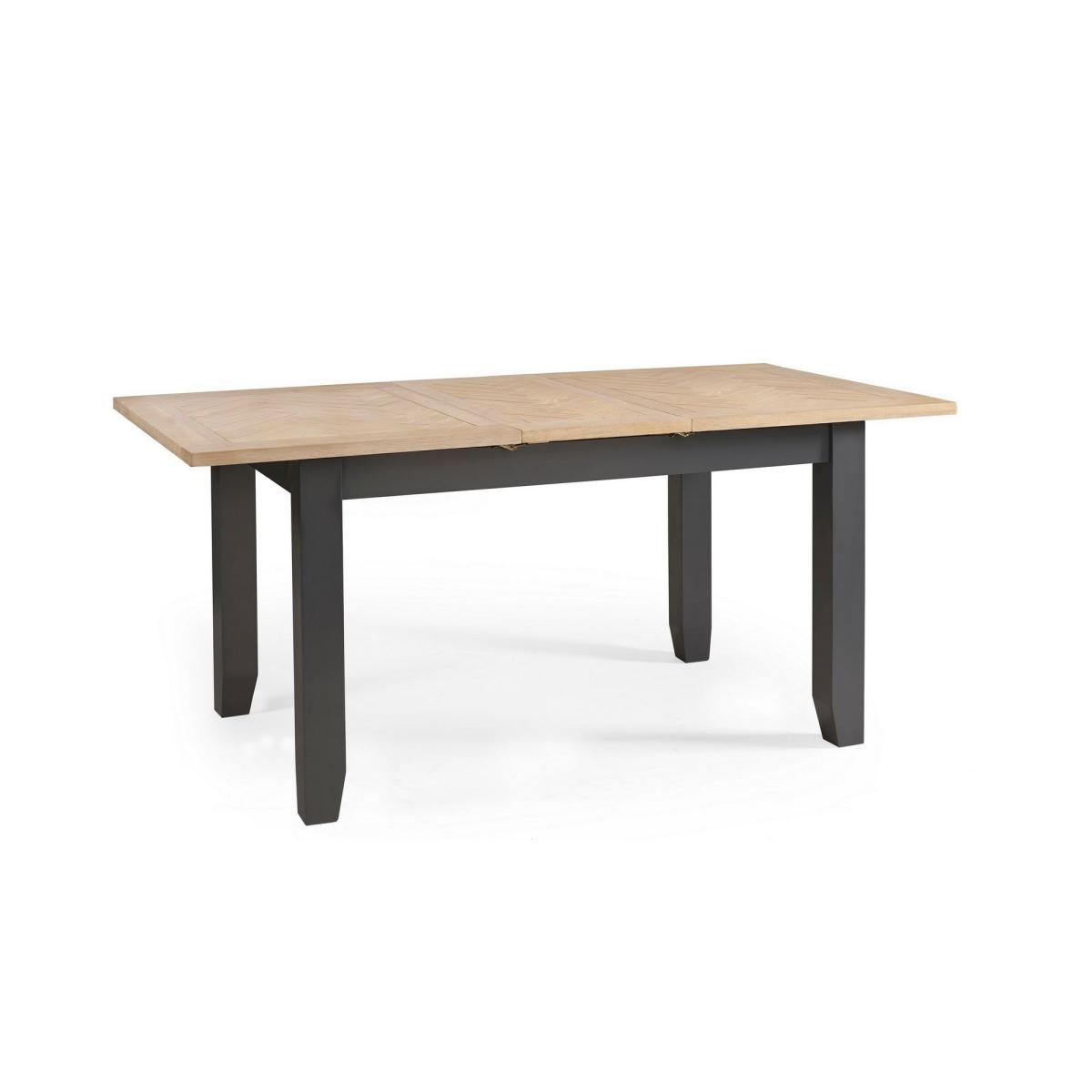 Bordeaux Extendable Dining Table Dark Grey Grey – image 2