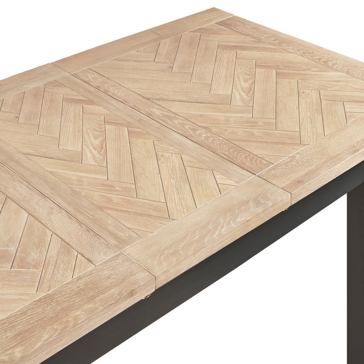 Bordeaux Extendable Dining Table Dark Grey Grey – image 5