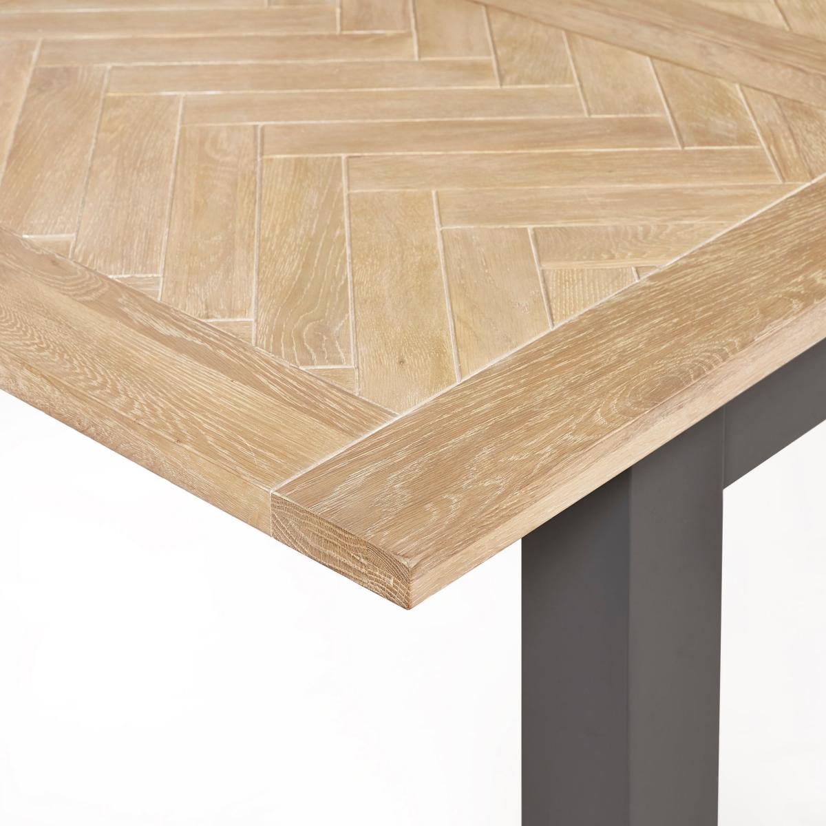 Bordeaux Extendable Dining Table Dark Grey Grey – image 7