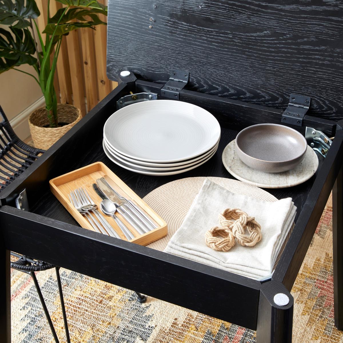 Aster Dining Table with Pax Chairs Black – image 3
