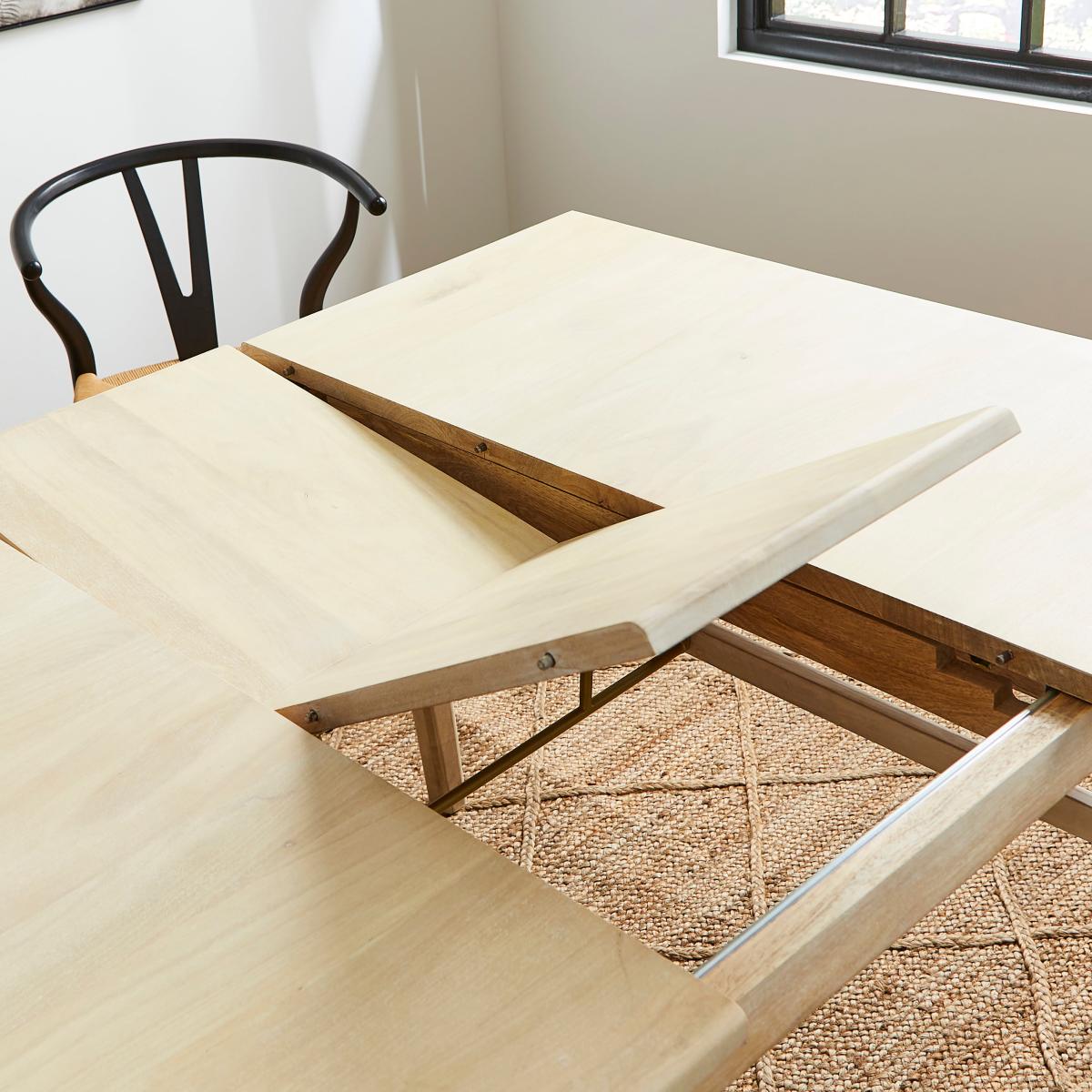 Laila 6-8 Seater Rectangular Extendable Dining Table Off-White – image 3