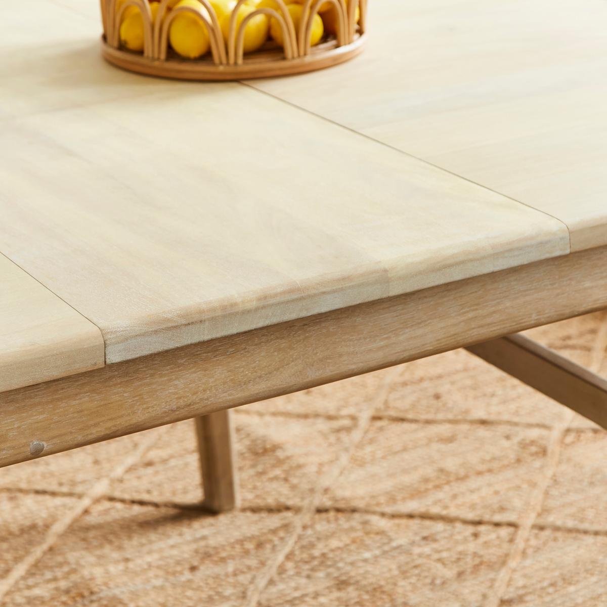 Laila 6-8 Seater Rectangular Extendable Dining Table Off-White – image 4