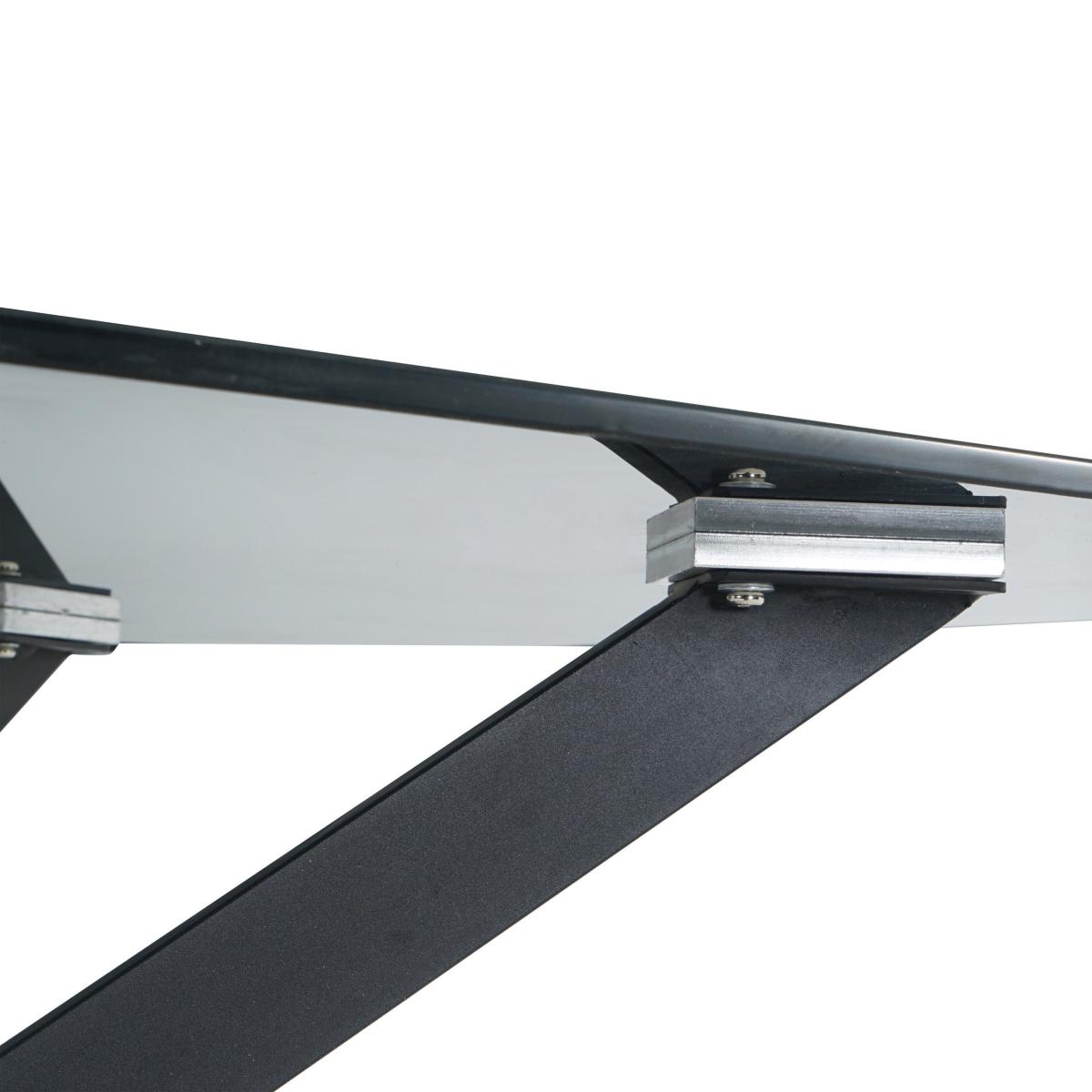 Lumia Black Rectangular Dining Table Black – image 4