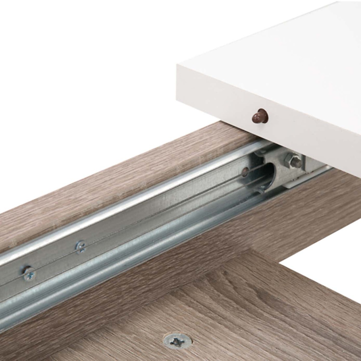 Chelsea Extending Dining Table Grey with White – image 5