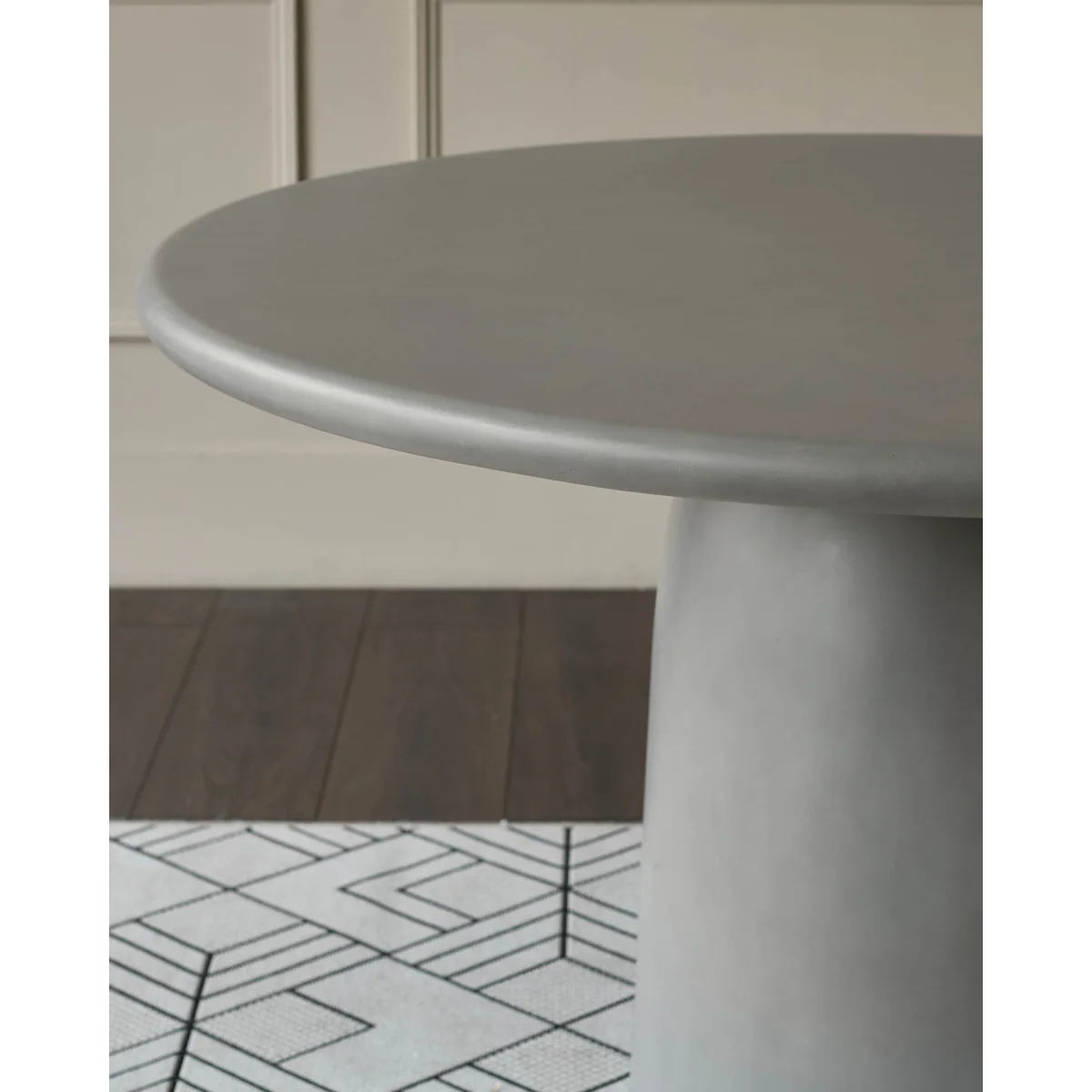 Tesso dark grey 4 seater dining table – image 10