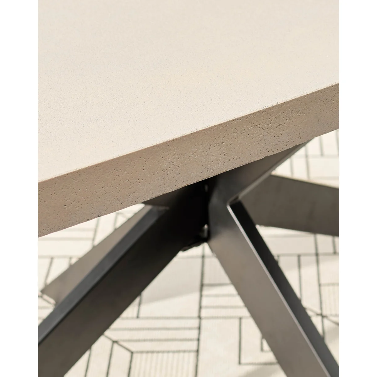 Donato dark grey 10 seater dining table – image 7