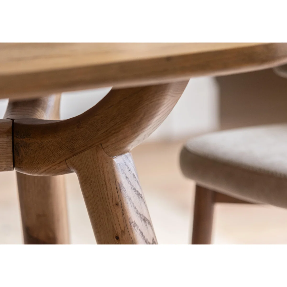Pien Boat Shaped Oak Fixed Dining Table - 200-cm - In Time for Christmas – image 5