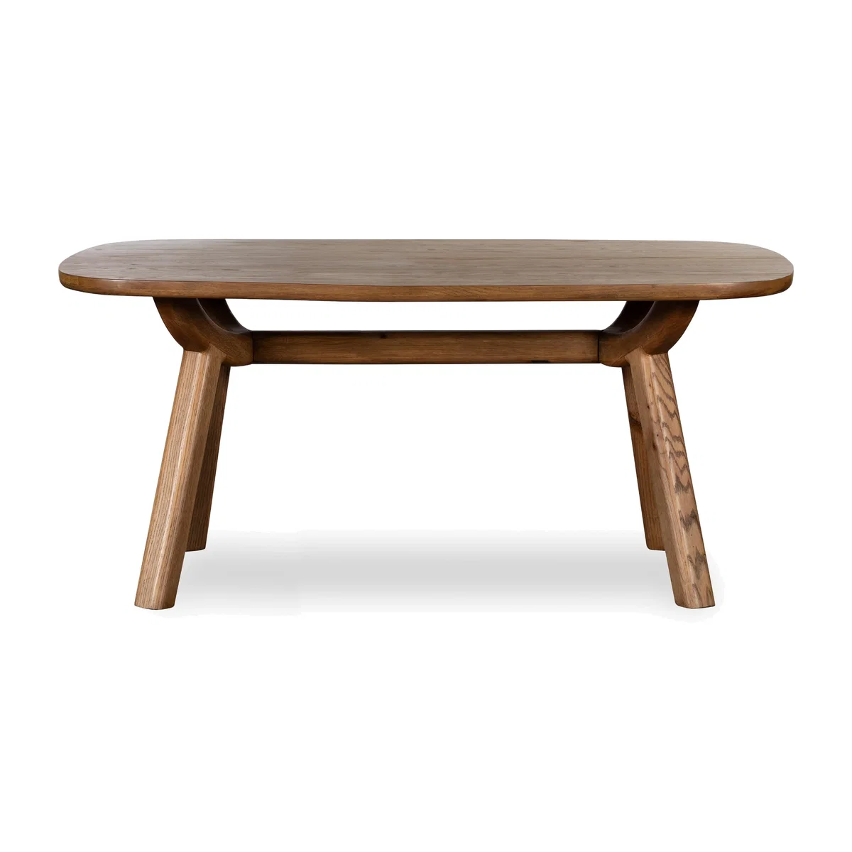 Pien Boat Shaped Oak Fixed Dining Table - 200-cm - In Time for Christmas – image 1