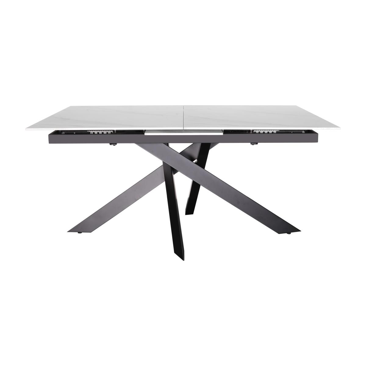 Samurai Extending Dining Table with White Stone Top – image 1