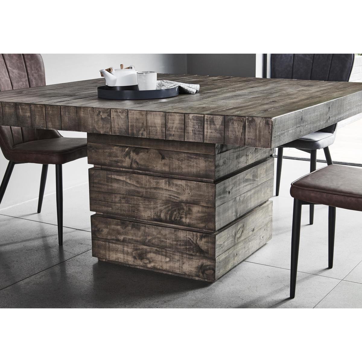 Folsom Rectangular Dining Table - Brown – image 4