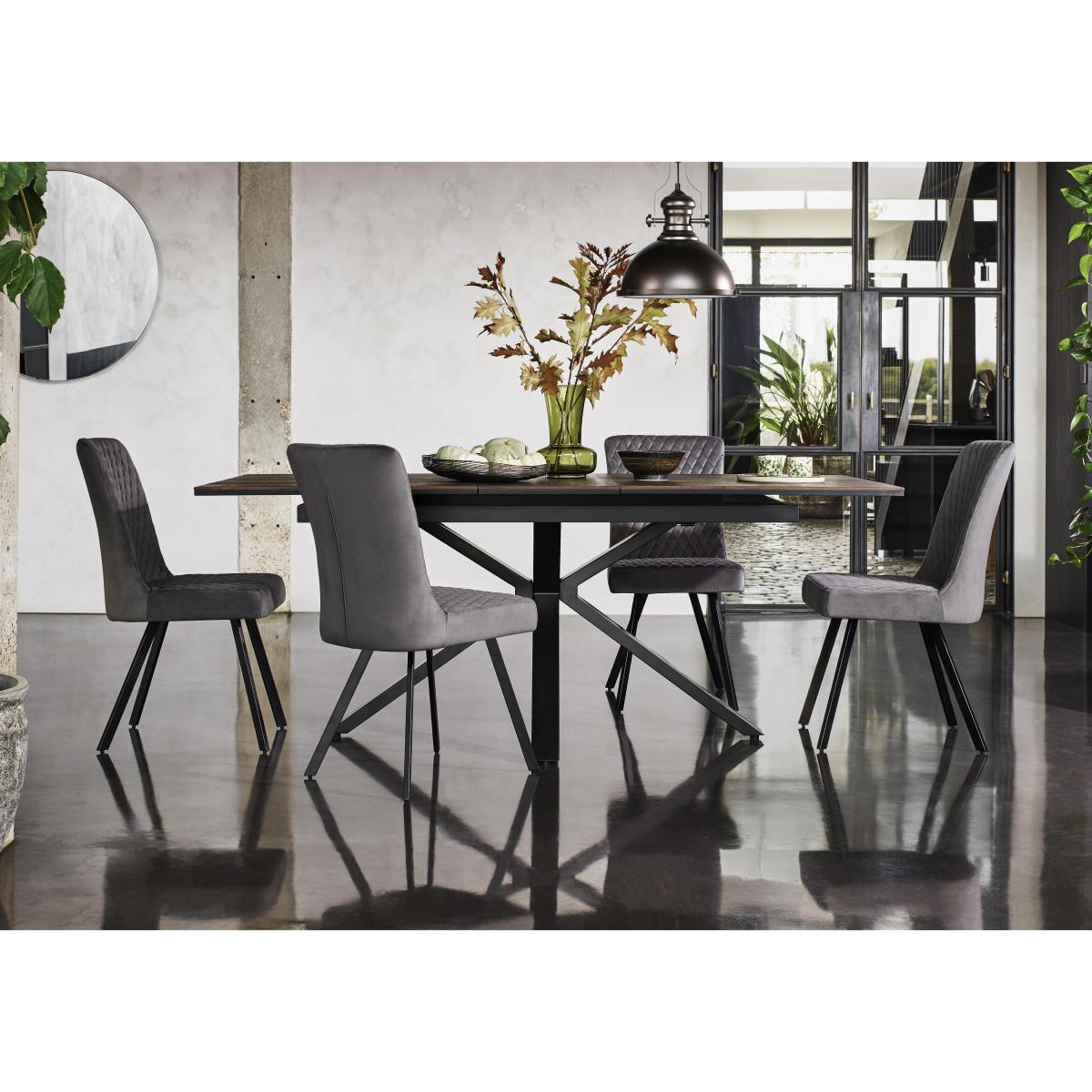Mars Pop-Up Extending Dining Table - Brown – image 2