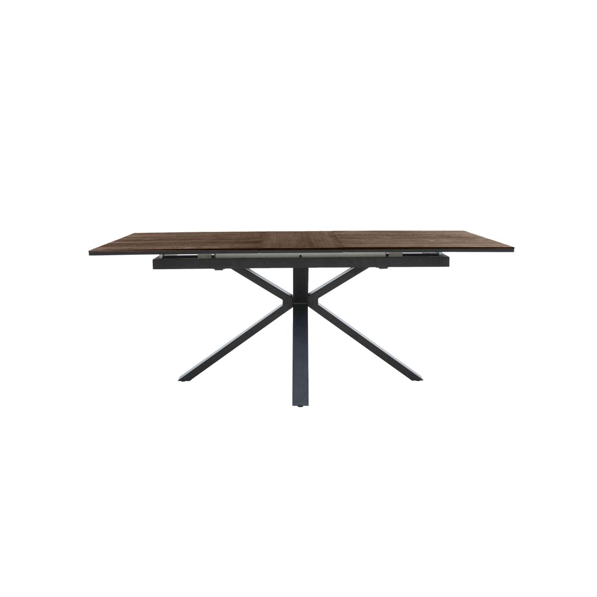 Mars Pop-Up Extending Dining Table - Brown – image 7