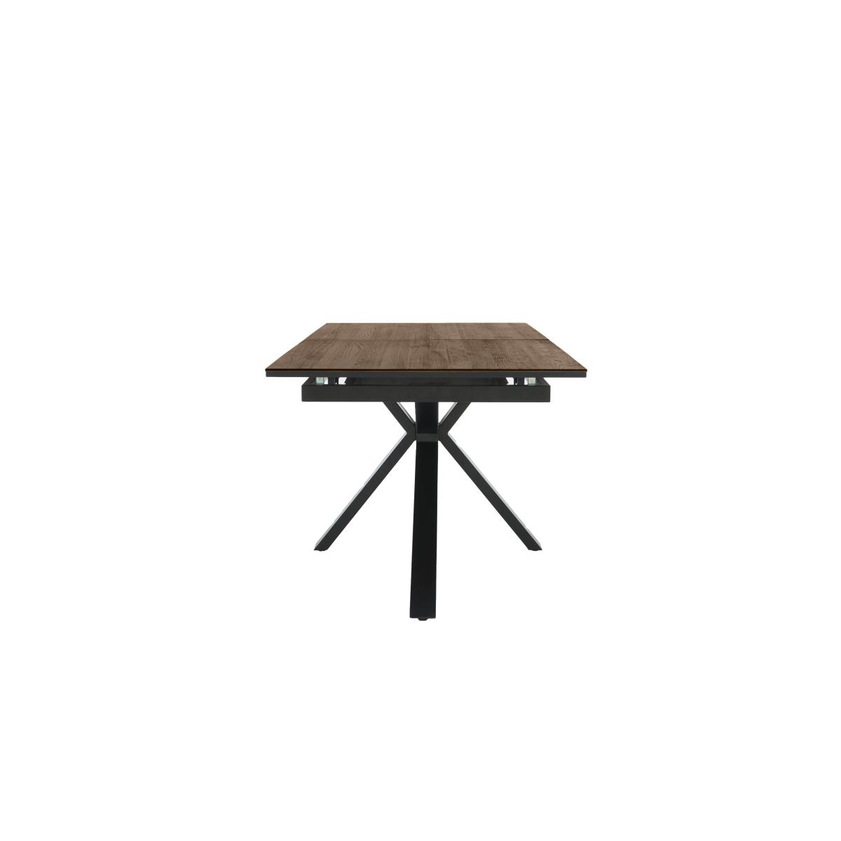 Mars Pop-Up Extending Dining Table - Brown – image 8