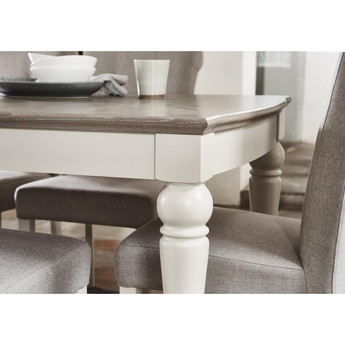 Furnitureland - Annecy Large Extending Dining Table - Soft Grey – image 5