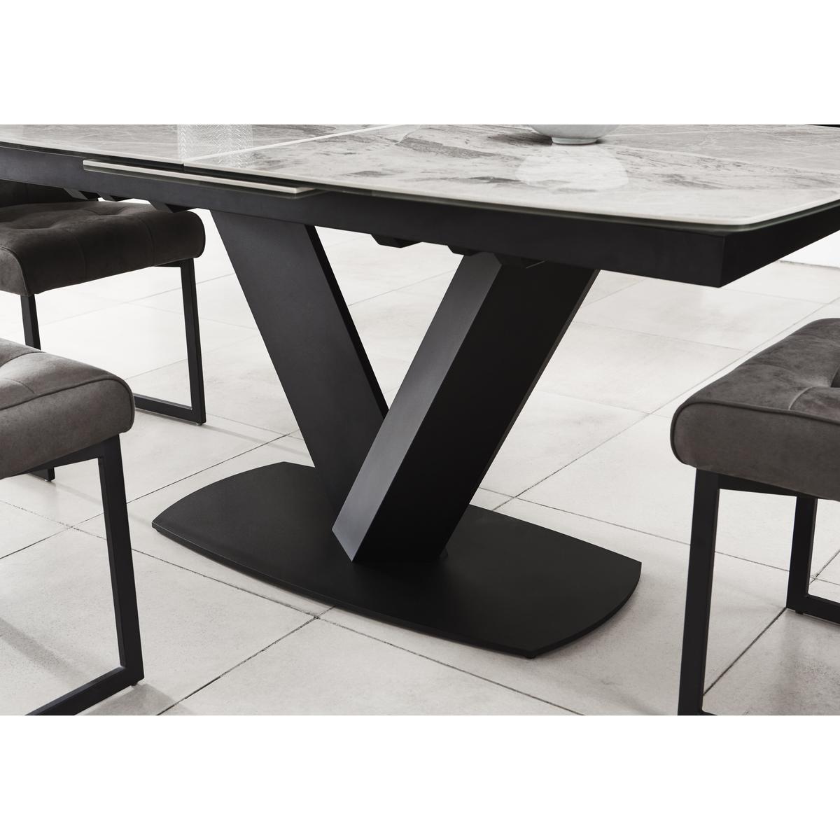 Merlin Extending Dining Table - Grey - By Furniture Village – image 7